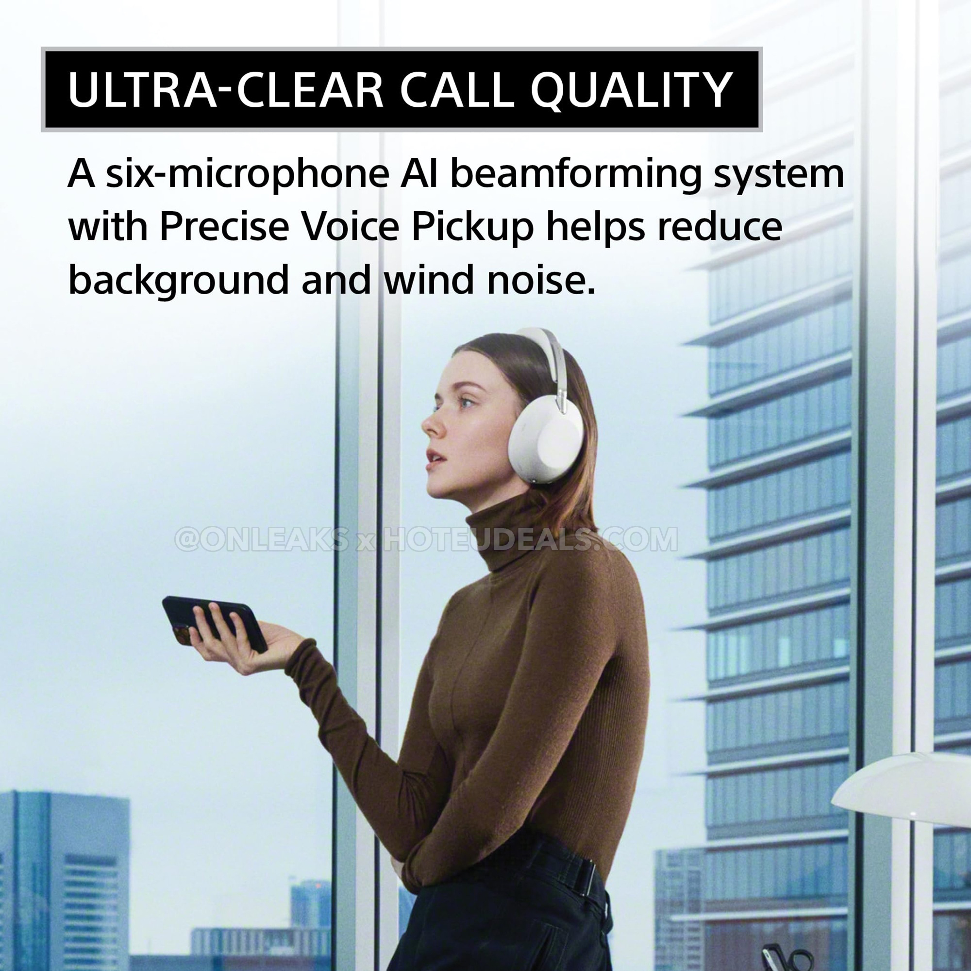 Slide 6 — Ultra-clear call quality, 6-mic AI beamforming